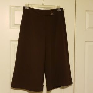 Tribella brown wide leg capri